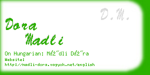 dora madli business card